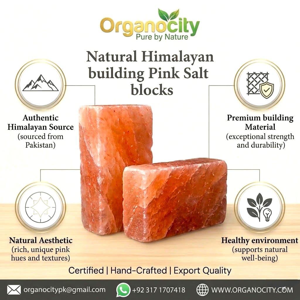 Natural Himalayan Pink Salt Building Blocks